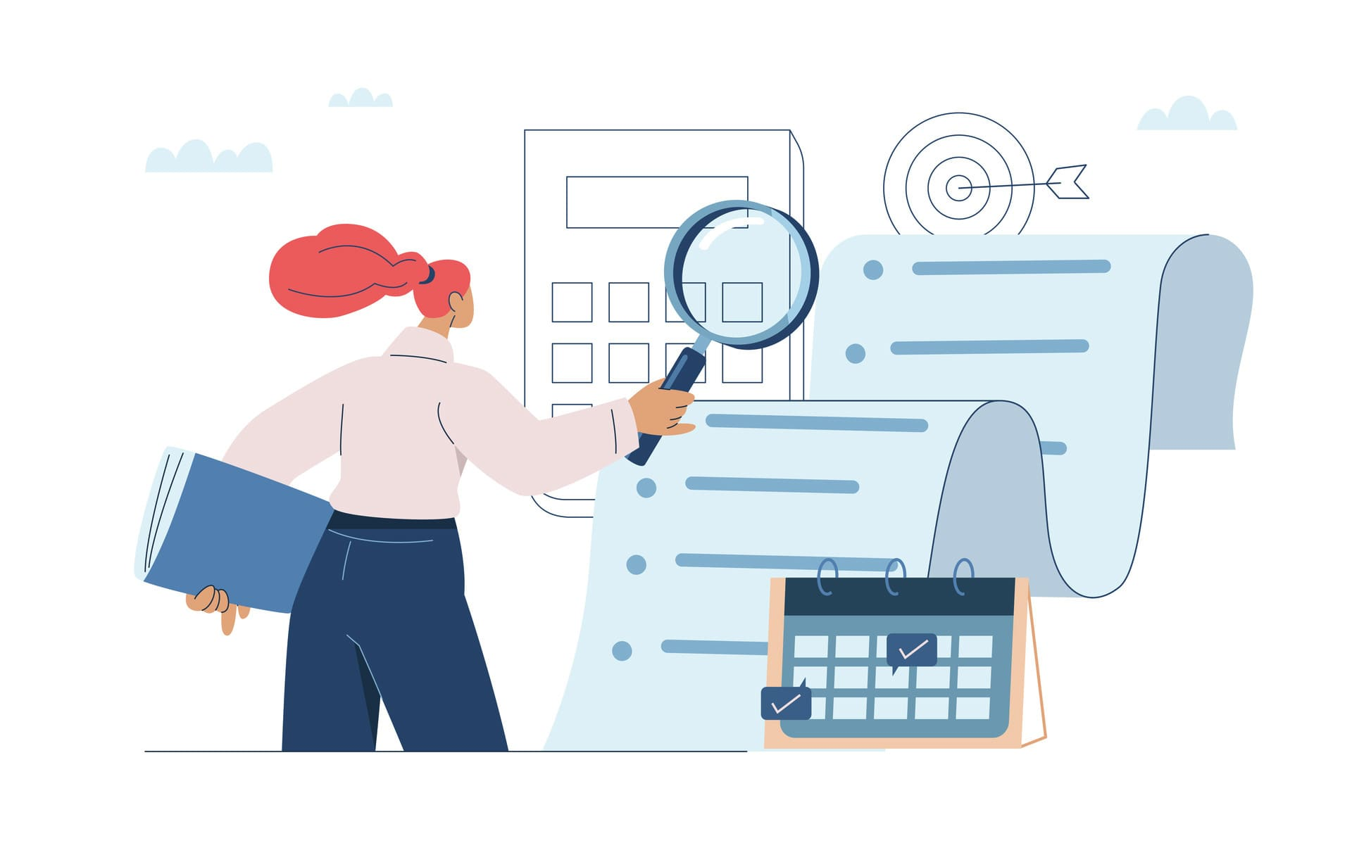 Fulfillment specialist reviewing data